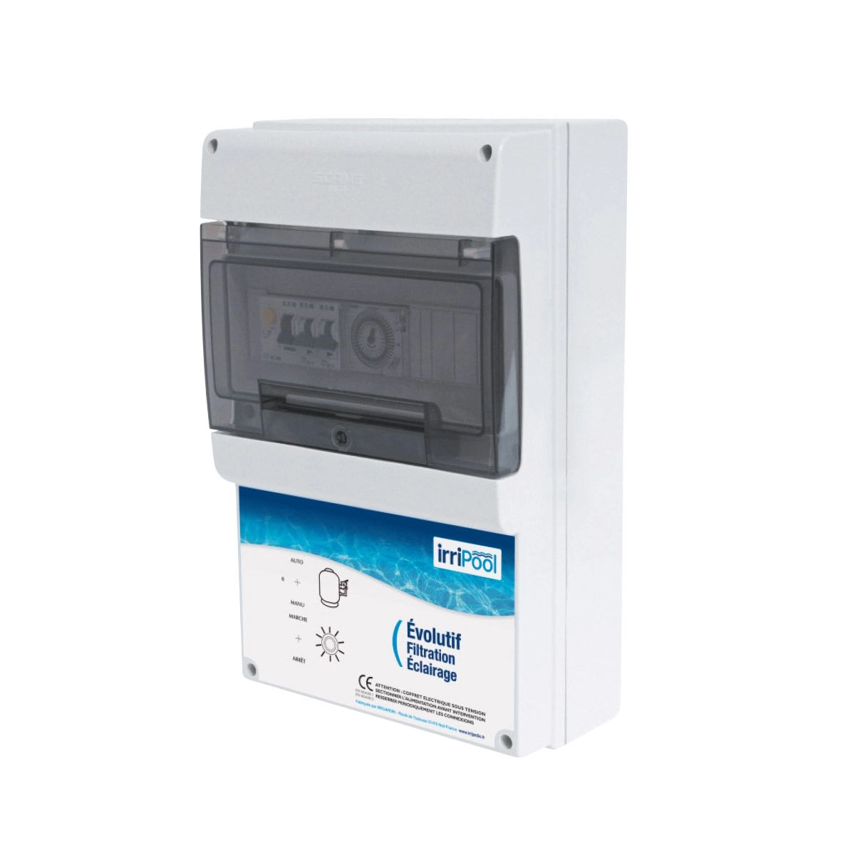 Coffret Electrique Evolutif Filtration Eclairage LEDs Irripool 3 Coffret Electrique Evolutif Filtration Eclairage LEDs Irripool