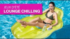 Matelas Gonflable Lounge Piscine Chilling Intex -Couvertures Soldes thumbnail 164326
